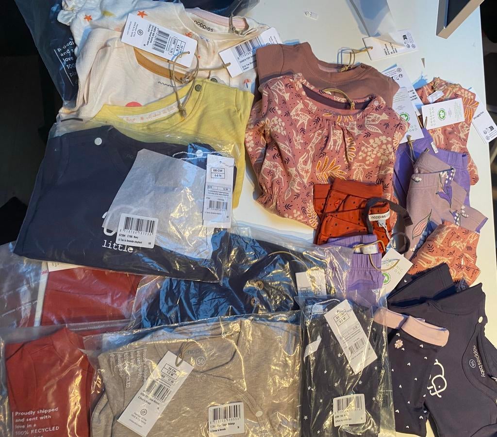 Partij 1 noppies babykleding 20 stuks, Ophalen, Zo goed als nieuw