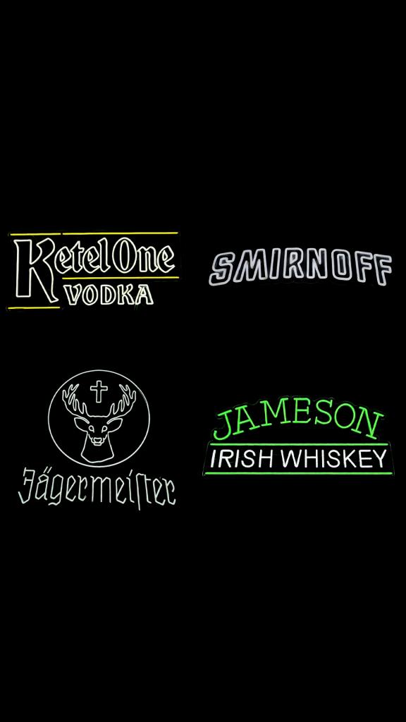 DIVERSE DRANKMERKEN LED NEON SIGN, Niet ingevuld, Lichtbak of (neon) lamp, Niet ingevuld, Nieuw