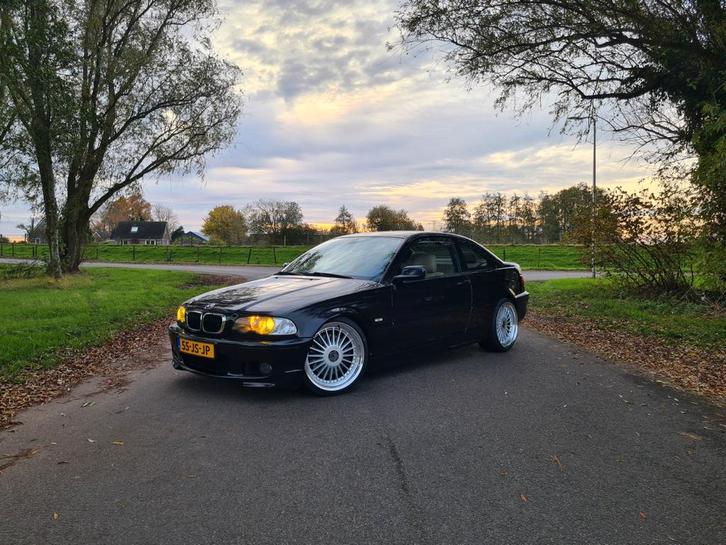BMW 330CI 3.0 Coupe AUT 2002 Zwart M-Sport NL Auto H&K Leer, Auto's, BMW, Bedrijf, Te koop, 3-Serie, ABS, Airbags, Airconditioning