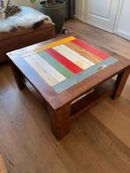 Salontafel met tijdschriftenplank 80x80x 40H, Ophalen, Gebruikt, 100 tot 150 cm, Vierkant