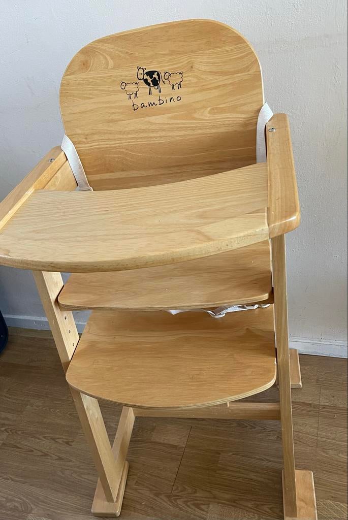 Bambino meegroeistoel met eetblad en kussen, Ophalen of Verzenden, Gebruikt, Meegroeistoel, Aanschuifbaar