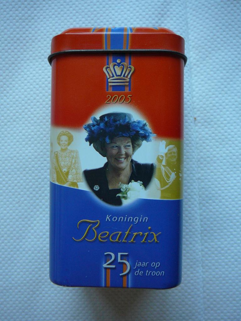 de Ruijter blikje Beatrix 25 jaar op de troon, Verzamelen, Blikken, Ophalen of Verzenden, Overige