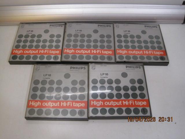 bandrecorder banden spoelen LP18 philips 5x (386), Audio, Tv en Foto, Bandrecorders, Ophalen of Verzenden, Onderdeel, Met banden
