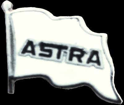 Opel Astra vlag pin- wit emaille, Verzenden, Nieuw, Transport, Speldje of Pin