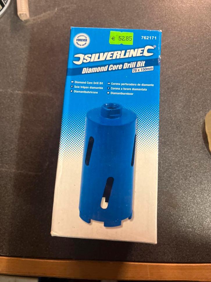 Silverline Diamond Core Boor 78x150mm - Nieuw, Doe-het-zelf en Verbouw, Gereedschap | Boormachines, Nieuw, Overige typen, Ophalen of Verzenden