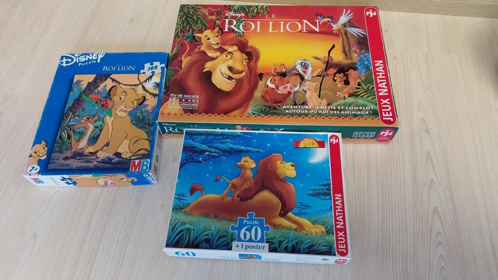Lion king puzzels Disney, Ophalen of Verzenden, Zo goed als nieuw