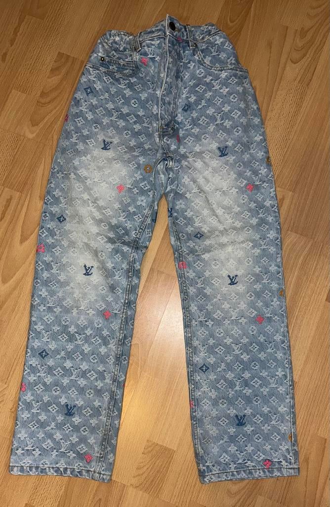 Louis Vuitton Broek (monogram), Kleding | Dames, Broeken en Pantalons, Blauw, Ophalen of Verzenden, Zo goed als nieuw, Maat 36 (S)