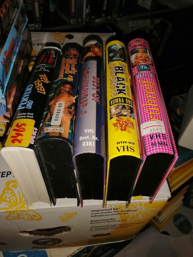 5 Adult vhs ex-rentals, Cd's en Dvd's, VHS | Film, Alle leeftijden, Ophalen of Verzenden, Gebruikt
