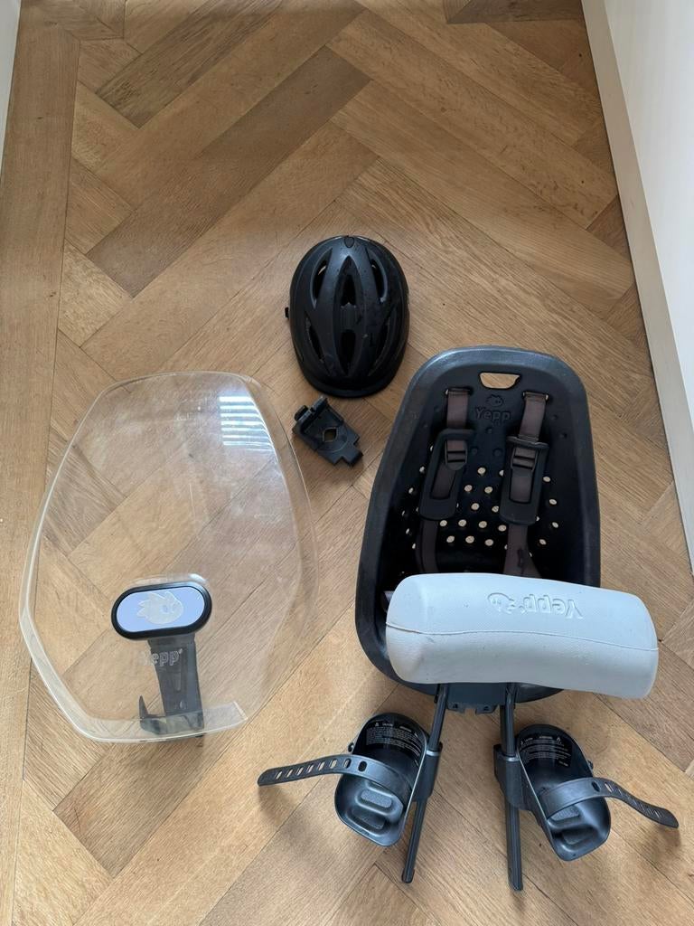 Yepp fietstoeltje voor, Ophalen, Gebruikt, Voorzitje, Voetsteuntjes