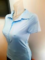 By Swan Lichtblauwe Slim Fit Poloshirt Maat S, Blauw, Ophalen of Verzenden, Korte mouw, Maat 36 (S)