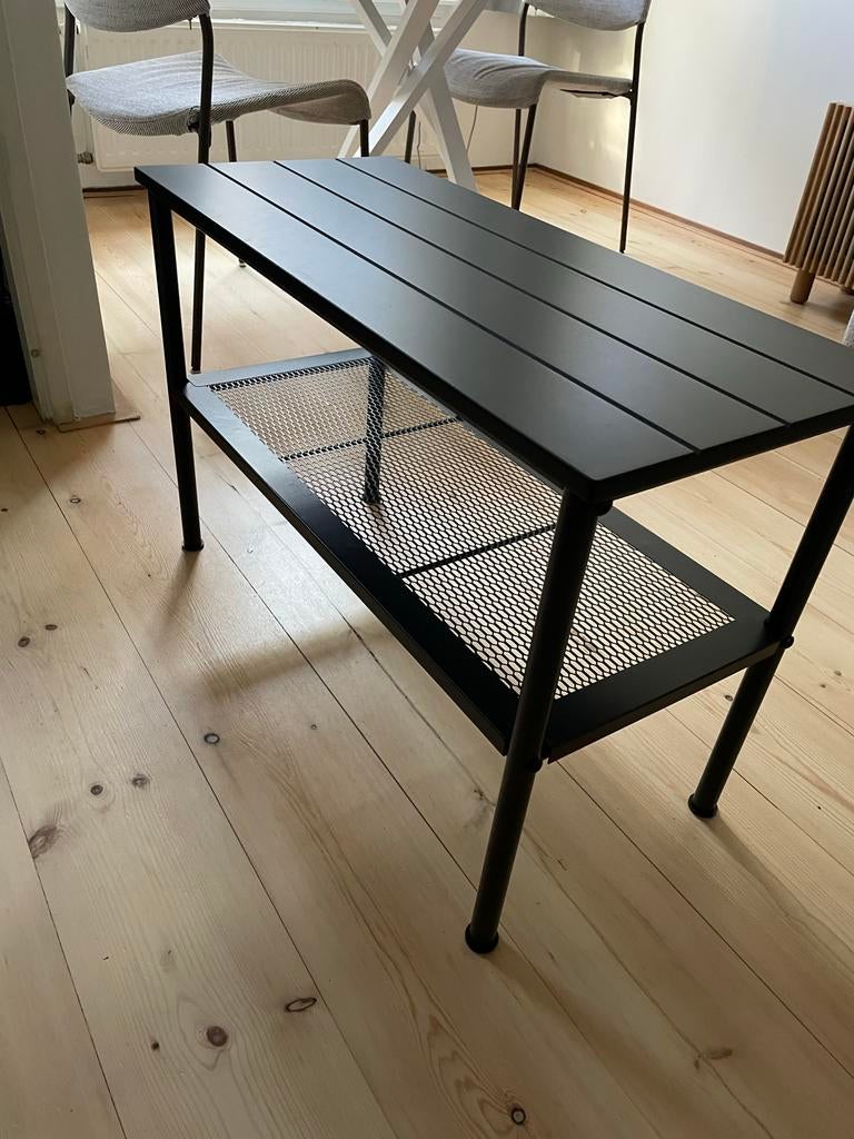 IKEA Nipasen Bank met schoenenrek, zwart, 79x35x52 cm, Huis en Inrichting, Kasten | Schoenenrekken, Zo goed als nieuw, Ophalen