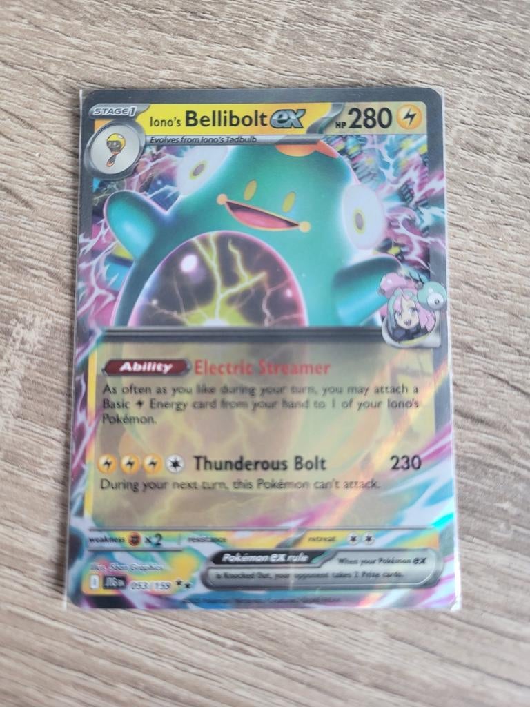 Ioni's Bellibolt ex 053/159 Pokémon Journey Together, Ophalen of Verzenden, Zo goed als nieuw