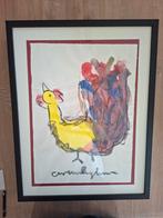 Ingelijst schilderij van een kip, Anton Heyboer, Antiek en Kunst, Ophalen of Verzenden