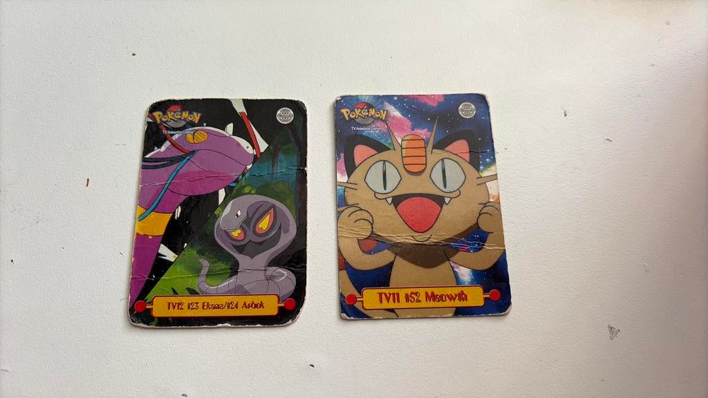 Oude pokemonkaarten, Ophalen of Verzenden, Gebruikt, Meerdere kaarten