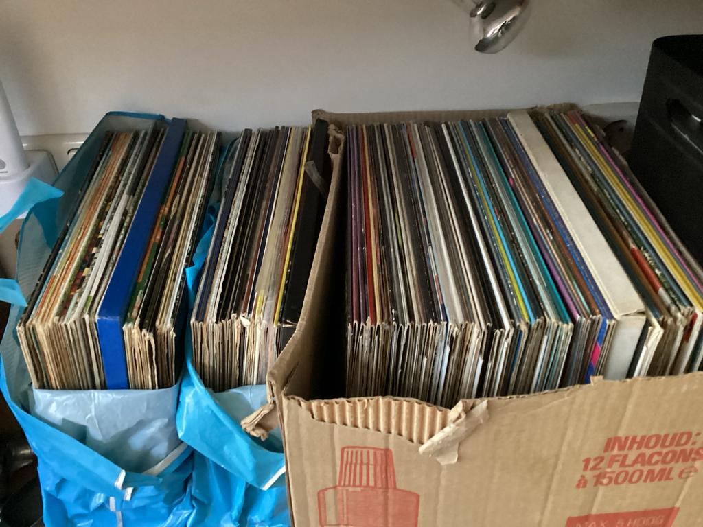 LP's, CD's, DVD's en 2 LP koffers - Diverse artiesten, Cd's en Dvd's, Vinyl | Overige Vinyl, Ophalen, Gebruikt