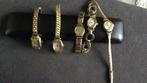 5 oude dames horloges gold plate, Ophalen, Zo goed als nieuw, Staal, Overige merken