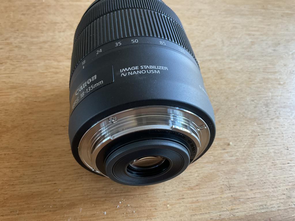 ZGAN Canon objectief 18-135 mm met zonnekap en bescherming, Ophalen of Verzenden, Zo goed als nieuw, Standaardlens, Zoom