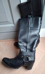 mooie stoere zwarte Sendra dameslaars maat 40 izgst, Hoge laarzen, Verzenden, Zwart, Zo goed als nieuw