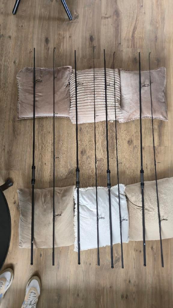 4 x Nash Pursuit Abbreviated 10ft 3.00lb Karperhengels, Ophalen of Verzenden, Zo goed als nieuw, Werphengel