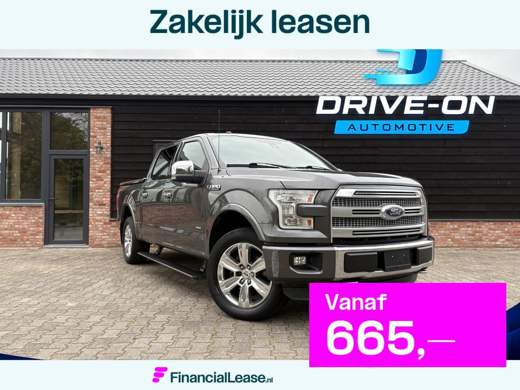Ford USA F150 3.5 V6 Ecoboost - Marge - Pano - LPG - Platinu, 2241 kg, Gebruikt, Zwart, F-150