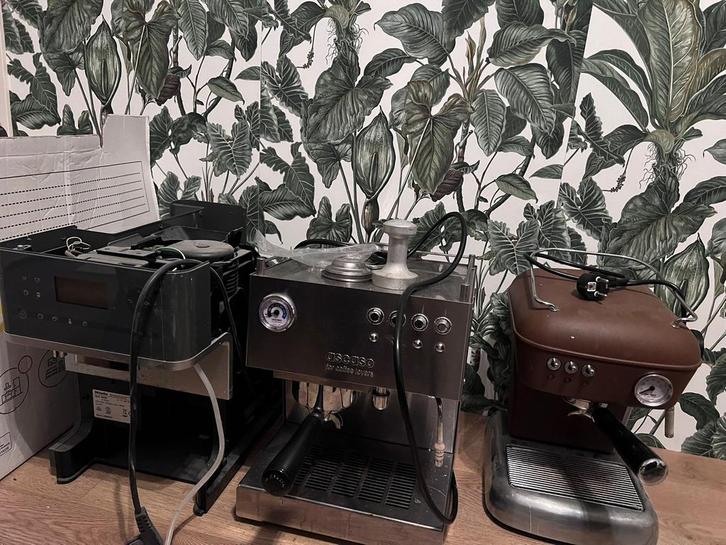 Set van 3 koffiemachines voor de liefhebber: Ascaso & Miele, Witgoed en Apparatuur, Koffiezetapparaten, Espresso apparaat, Ophalen of Verzenden