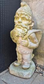 Betonbeeld tuinkabouter met bloempot, Tuin en Terras, Ophalen