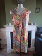 Batida beige oranje luipaard bloemen jurk 5 XL, Verzenden, Beige, Maat 46/48 (XL) of groter, Zo goed als nieuw