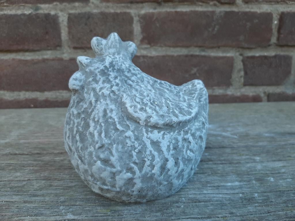 Kip betonnen beeld tuinbeeld beton beeldje kippetje, Ophalen of Verzenden, Nieuw