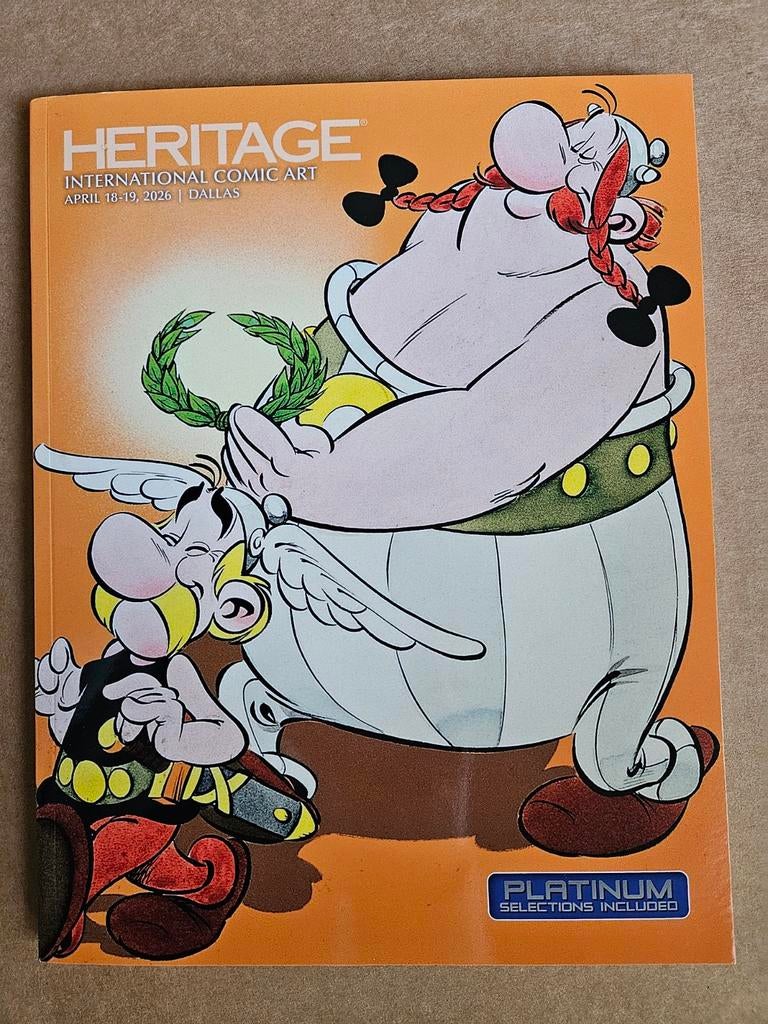 Veilingcatalogus - Asterix, Moebius, Don Lawrence, e.v.a., Eén stripboek, Ophalen of Verzenden