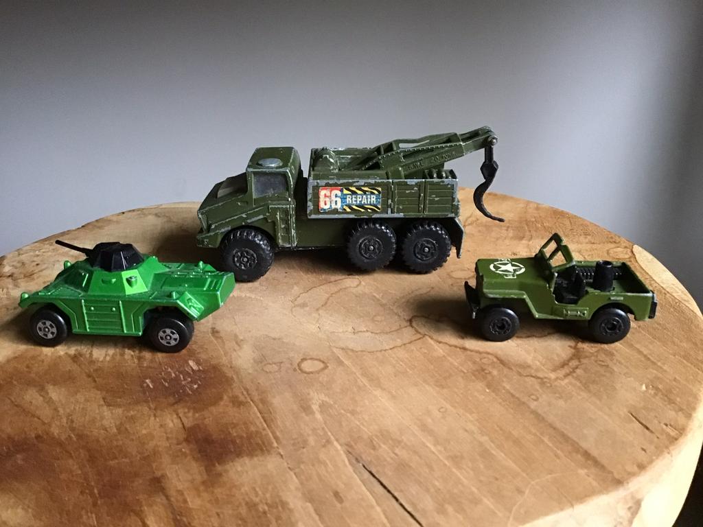 Matchbox legerauto,jeep,73 38 k-110,matchbox vintage, Ophalen, Gebruikt
