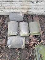 Oudhollandse Nokpannen - 5 Stuks, Doe-het-zelf en Verbouw, Dakpannen en Dakbedekking, Gebruikt, Steen of Klei, Ophalen of Verzenden