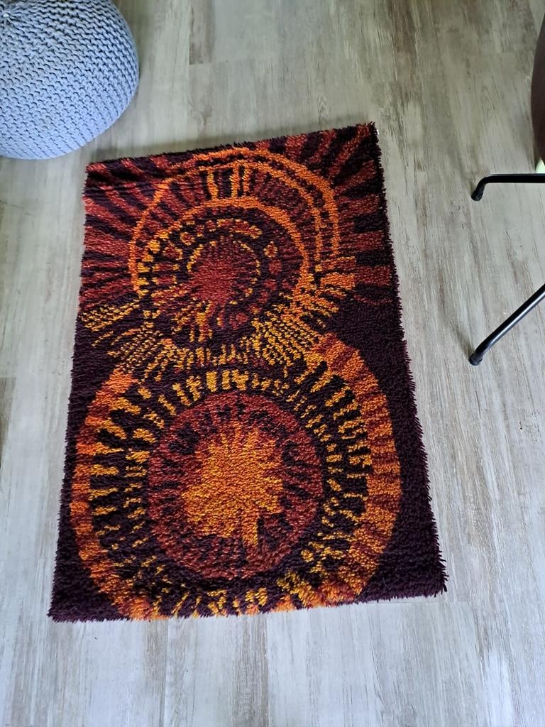 Retro wanddtapijt, Huis en Inrichting, 100 tot 150 cm, Zo goed als nieuw, Rechthoekig, 50 tot 100 cm