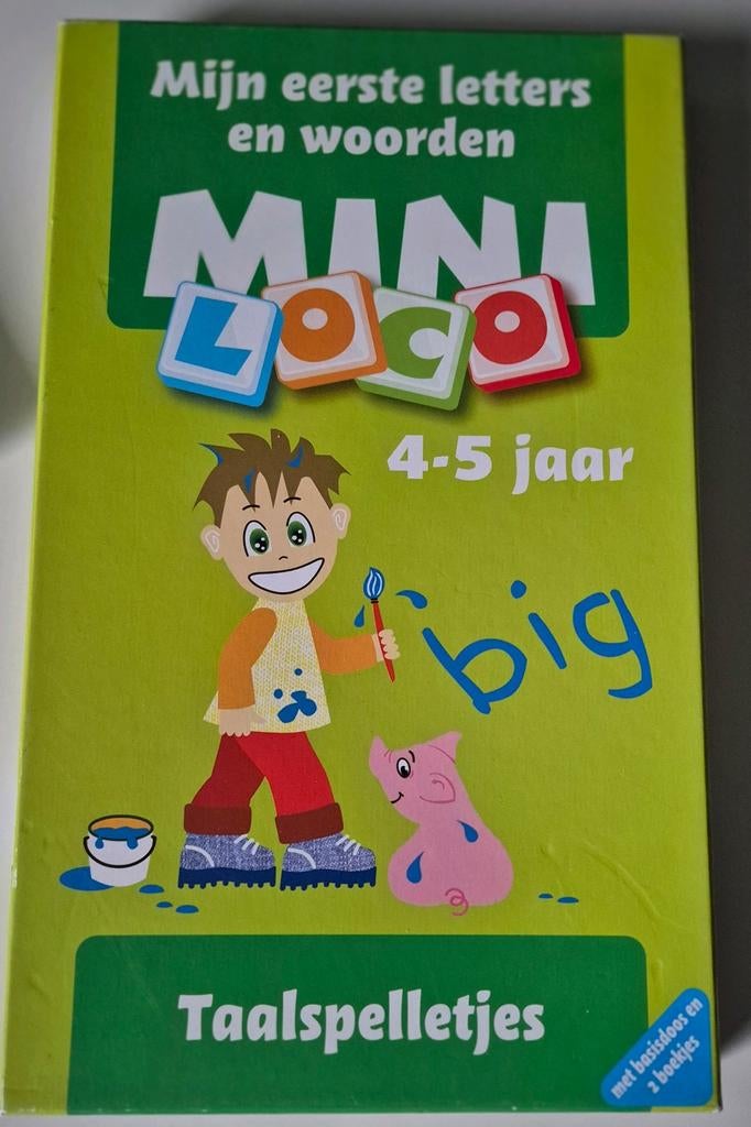 Mini Loco basisdoos met 2 taalspelletjes boekjes, Kinderen en Baby's, Speelgoed | Educatief en Creatief, Ophalen, Zo goed als nieuw