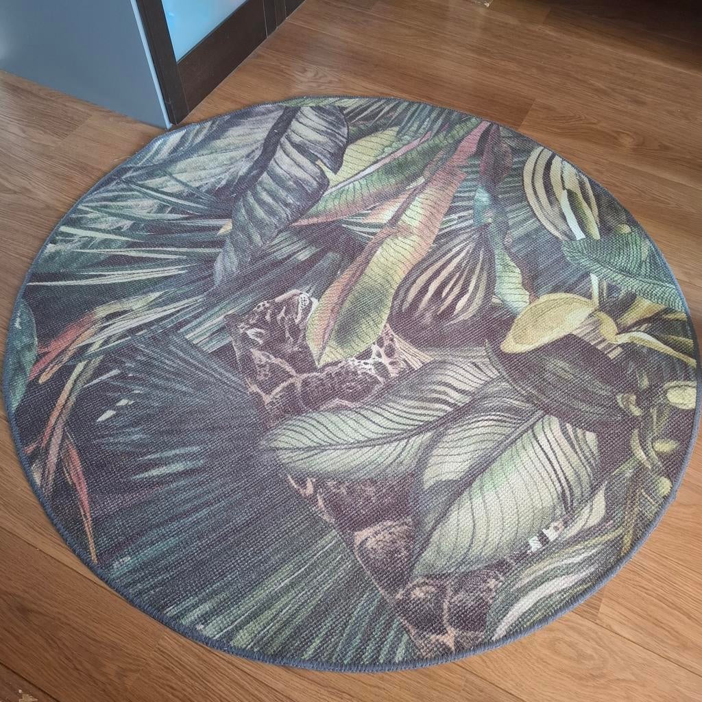 Jungle kleed, Huis en Inrichting, Stoffering | Tapijten en Kleden, Ophalen, Rond, Zo goed als nieuw, Jungle