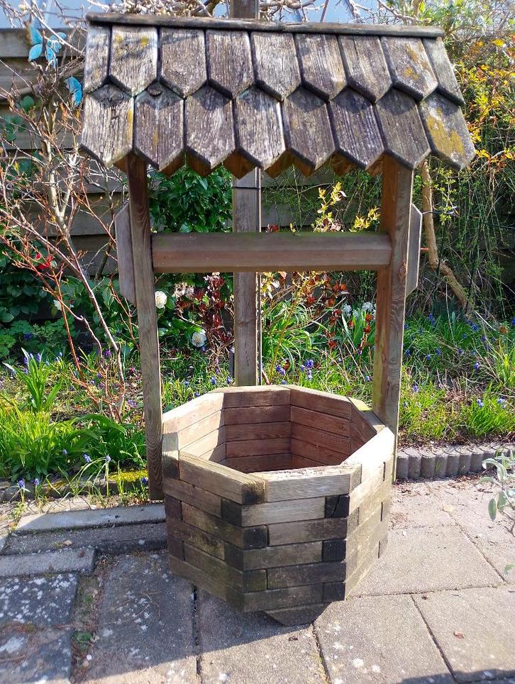 Houten Waterput, Tuin en Terras, Overige Tuin en Terras, Gebruikt, Ophalen
