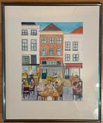 Zutphen - Houtmarkt terras Bij d'n Open Haard, Antiek en Kunst, Ophalen