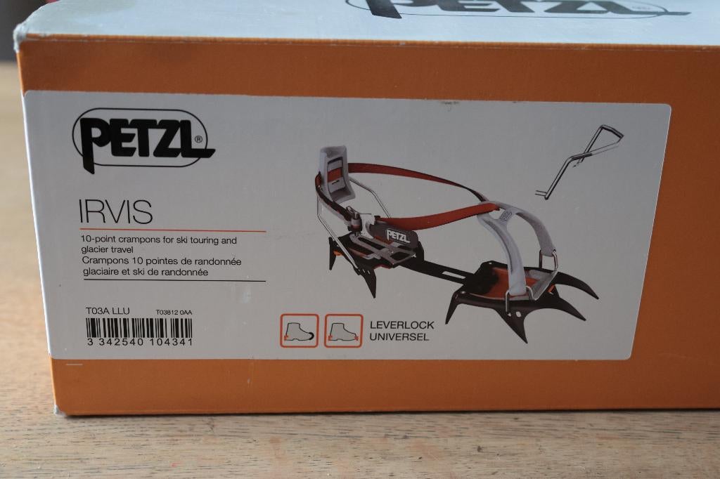 Petzl Irvis stijgijzers Leverlock ZGAN, Ophalen of Verzenden, Zo goed als nieuw, Overige typen