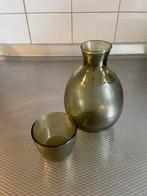 Groene waterkan en glas, Ophalen of Verzenden, Zo goed als nieuw