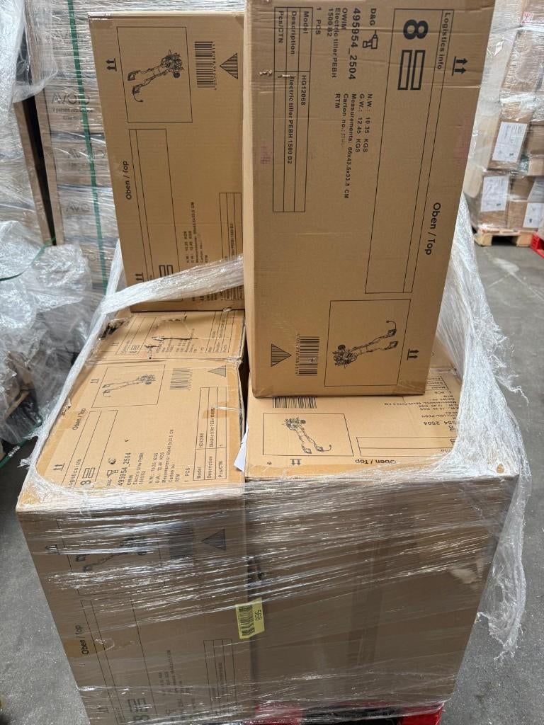 Pallet Parkside Elektrische Tuingrees 1500W - 9 stuks, Ophalen of Verzenden, Elektrisch, Tuinfrees, Parkside