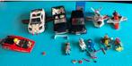 Playmobile 3 autos, spaceshuttle, duiker, speedboot + poppen, Ophalen of Verzenden, Gebruikt, Complete set