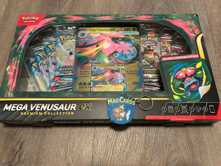 Mega Venusaur EX - Premium Box, Hobby en Vrije tijd, Verzamelkaartspellen | Pokémon, Nieuw, Boosterbox, Foil, Ophalen of Verzenden