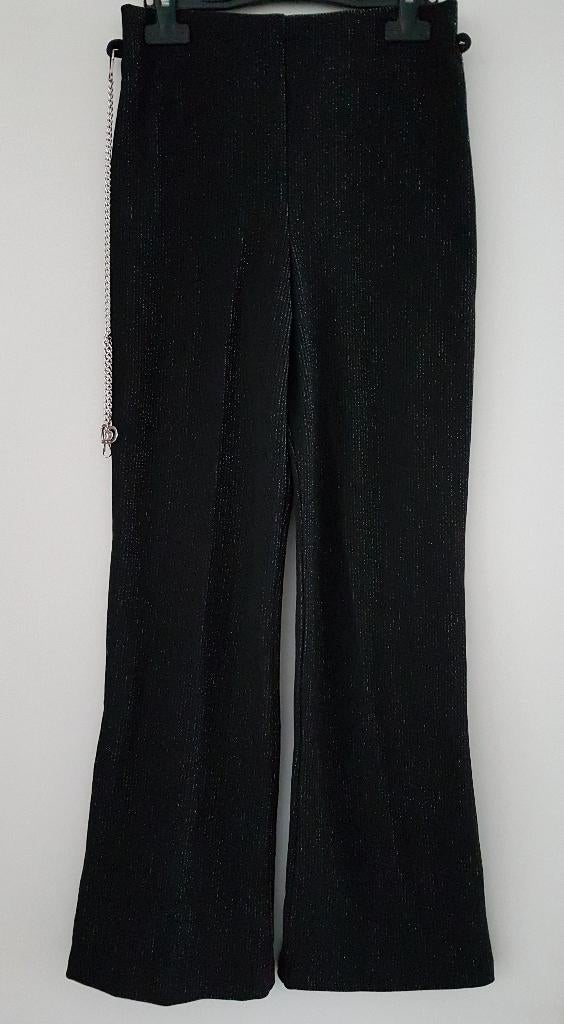 Broek zwart/zilver maat 128/134 NIEUW (0856), Kinderen en Baby's, Kinderkleding | Maat 128, Broek, Meisje, Nieuw, Ophalen of Verzenden