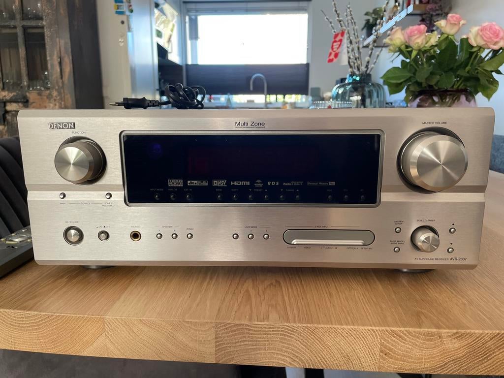Denon AVR-2307 AV Surround Receiver, Audio, Tv en Foto, Versterkers en Receivers, Ophalen, Gebruikt, Denon, 120 watt of meer