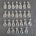 26 pegels diamant druppels onderdelen kroonluchter, Ophalen of Verzenden, Gebruikt, Glas