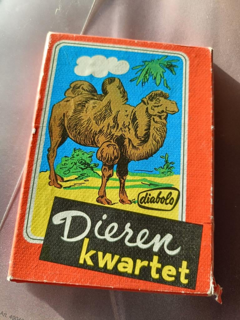 Vintage Dieren Kwartetspel - Diabolo Uitgave, Ophalen of Verzenden