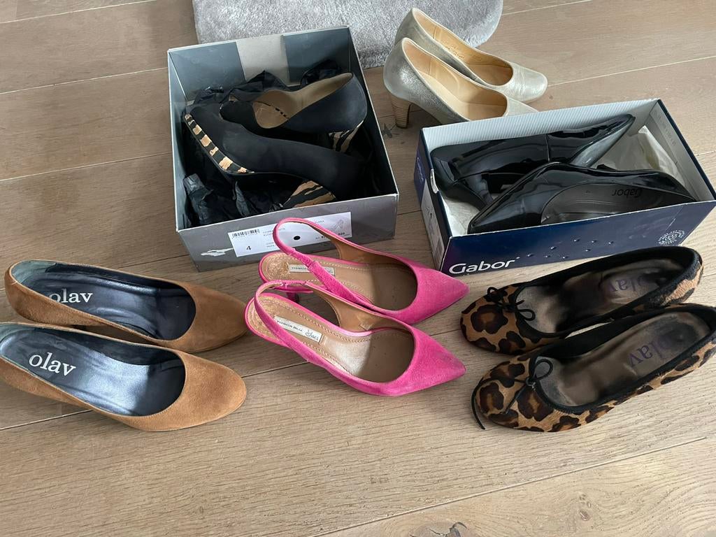 Pumps maat 37 (6 paar, Kleding | Dames, Schoenen, Ophalen of Verzenden, Zo goed als nieuw, Zwart