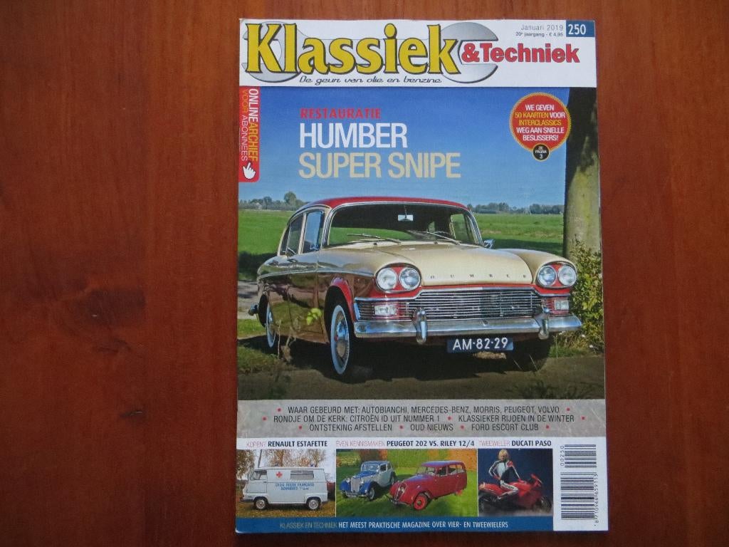 Klassiek & Techniek 250 Humber Super Snipe 1961, Estafette, Ophalen of Verzenden, Nieuw, Renault