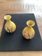 2 Kleine Chinese Porseleinen Vaasjes - Vogels & Bloemen, Antiek en Kunst, Ophalen of Verzenden