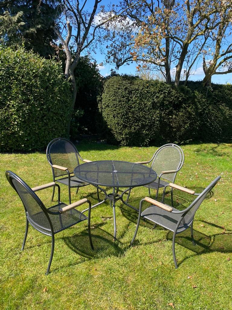 Tuinset van royal garden met kussens, Tuin en Terras, Ophalen, Zo goed als nieuw, Tuinset, Eettafel