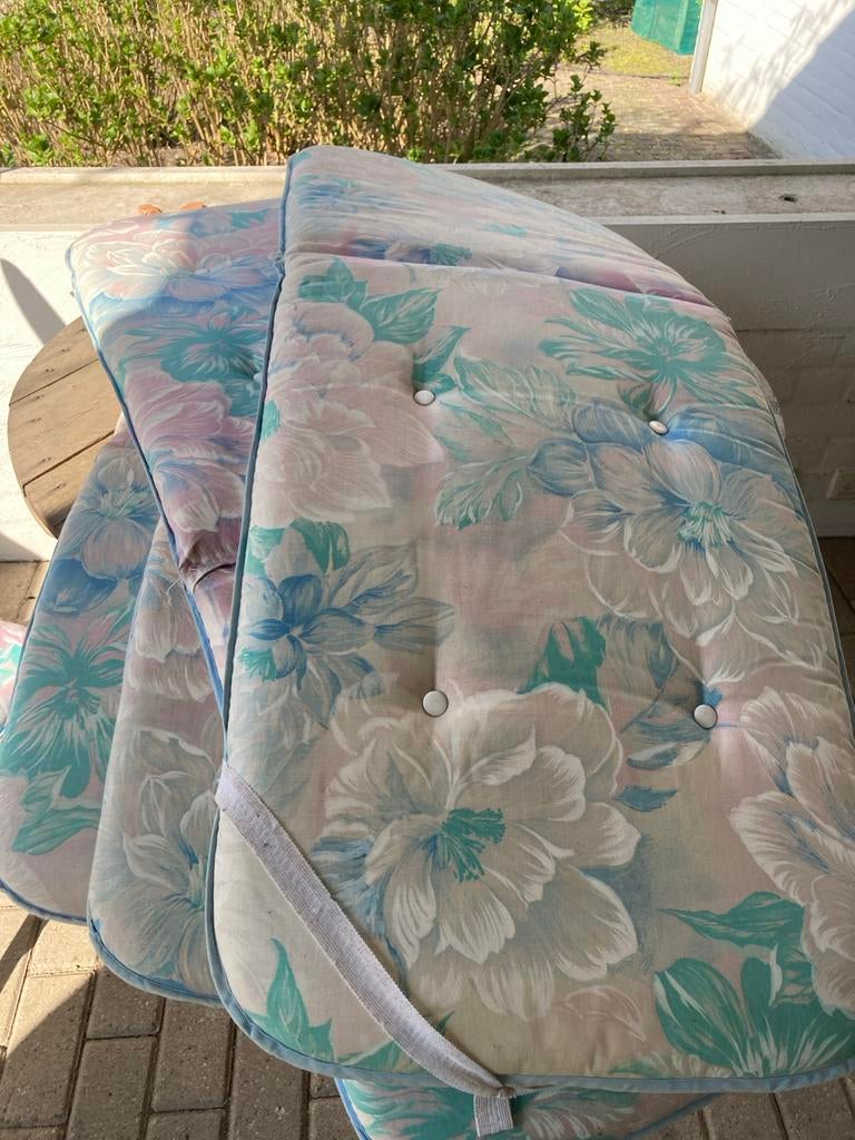 Tuinkussens met bloemenprint, Ophalen, Gebruikt